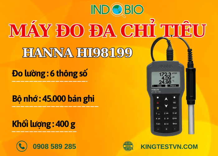Máy đo đa chỉ tiêu nước Hanna HI98199